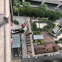上海黃浦區(qū)某大廈幕墻檢測
